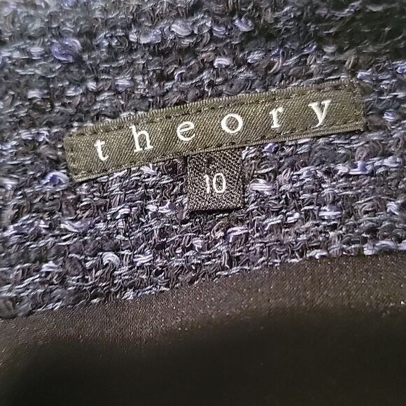 Theory blue/black tweed skirt   - Picture 7 of 9